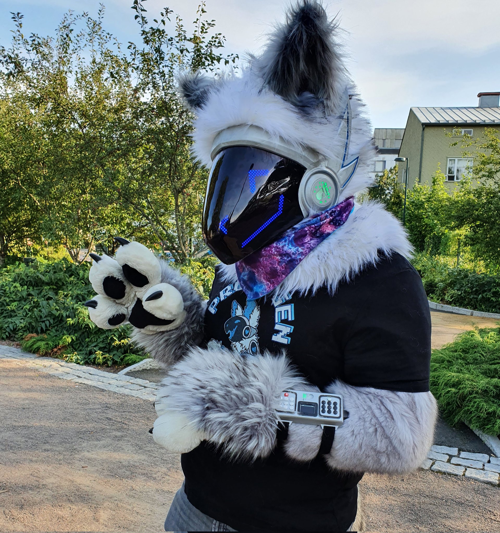 Protogen Fursuit Suit Up 