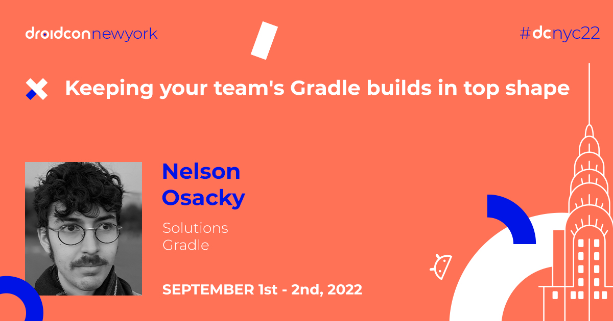 Join us in welcoming Nelson Osacky to the #dcnyc22 speaker lineup! 🍎 <a href="/nellyspageli/">Nelson Osacky</a> will discuss how to automatically check your build's cacheability &amp; tell you how to find out who on your team is suffering the most painful builds.

Read more here: nyc.droidcon.com/nelson-osacky/