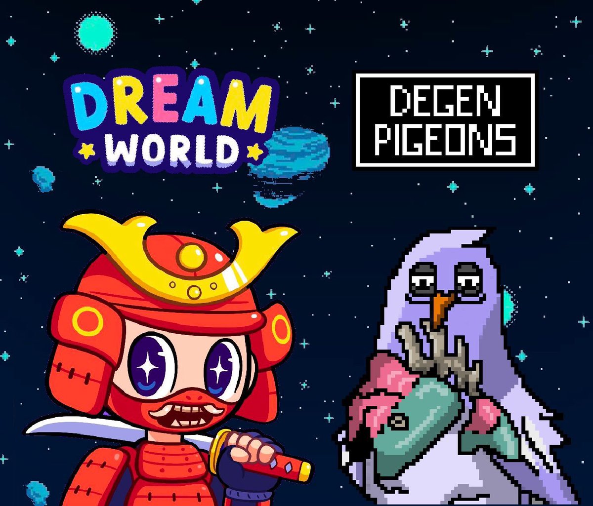 DreamWorldNFT_'s tweet photo. DreamWorld x DegenPigeons

We are giving away 1 WL Spot for DegenPigeons 🌈 
333 Supply

- Follow @DegenPigeons @DreamWorldNFT_ @GianFrNFT 
- Like &amp; Retweet this post

Holders, please check giveaways channel in our server for more spots!🎉
Good Luck! https://t.co/n9aSq2zQcH