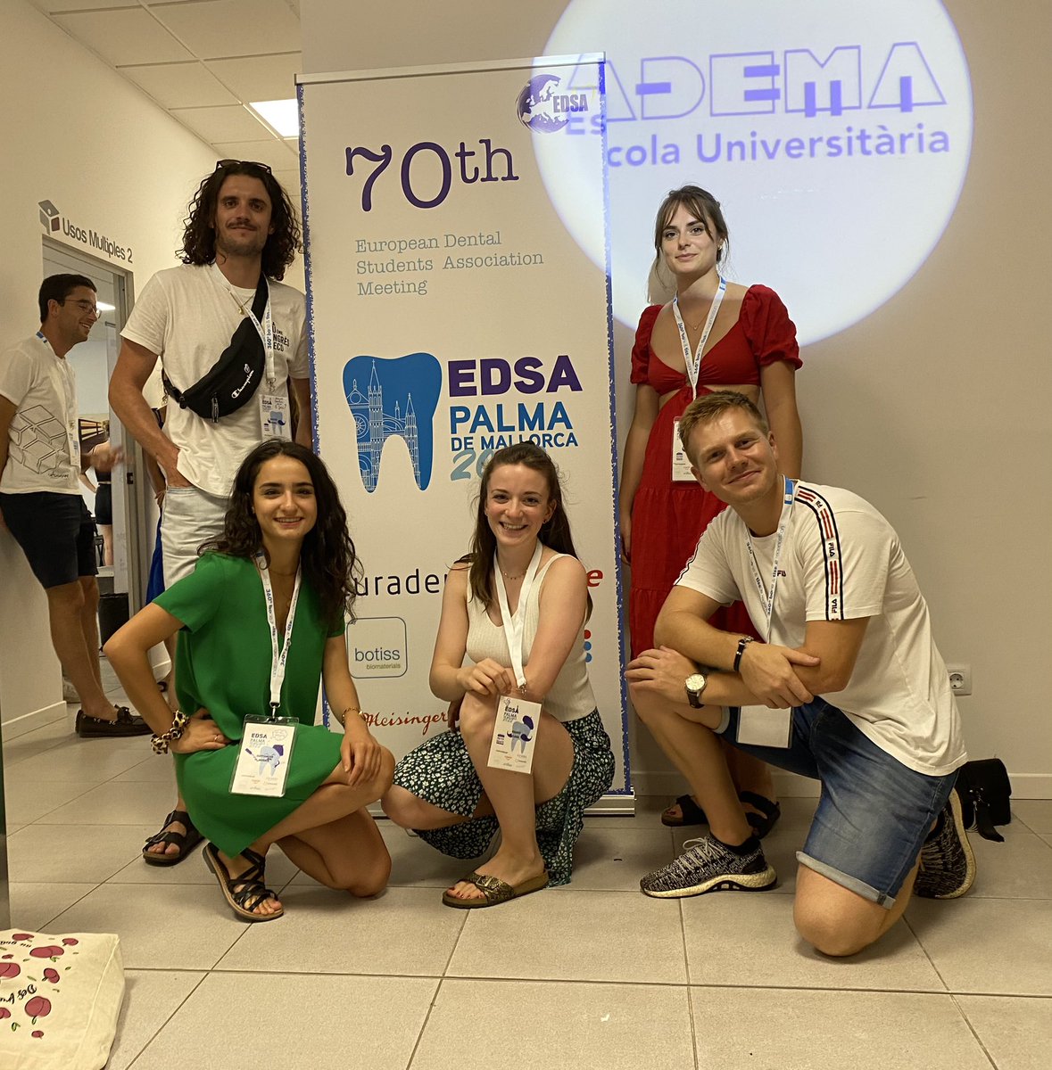 Charlotte_EDSA's tweet photo. First day at @edsaweb’s 70th congress in Palma !
The French delegation has brought along 5 students this time🇫🇷   
On the agenda : 
✨Standing Committees 
✨Board reports 
✨@EPSA_Online presentation 
✨Trainings https://t.co/6m4V913Efu