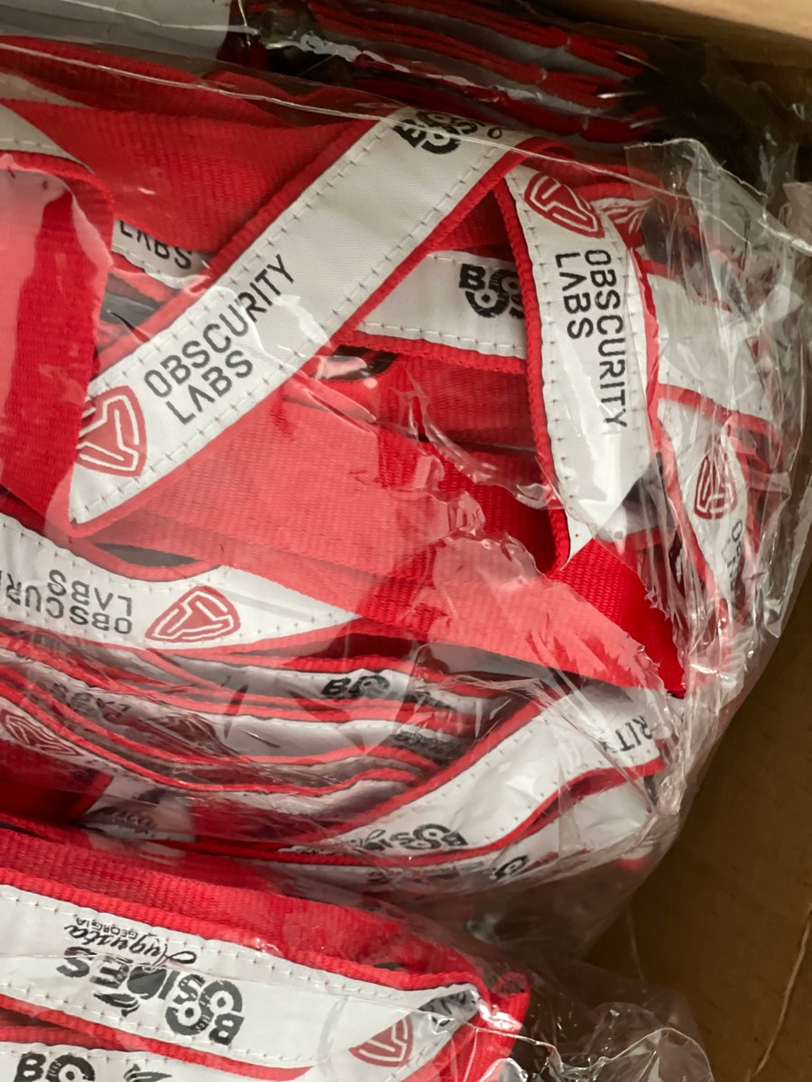 Thanks to <a href="/ObscurityLabs/">Obscurity Labs</a> for being the Lanyard sponsor at #bsidesaugusta #cyber #infosec #AugustaGA #CSRA #tech #cybersecurity #DowntownAugusta #AugustaGeorgia #CyberAugusta buff.ly/2GUj66M