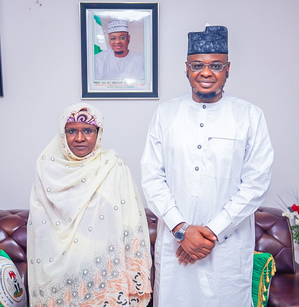 ProfIsaPantami's tweet photo. The Minister of Communications and Digital Economy,@ProfIsaPantami received in audience, the Vice Chancellor, Federal University Gashua, Yobe State, Professor Maimuna Waziri on a working visit to appreciate major ICT interventions provided for the university and seek for more. https://t.co/q1PT6oDa9m
