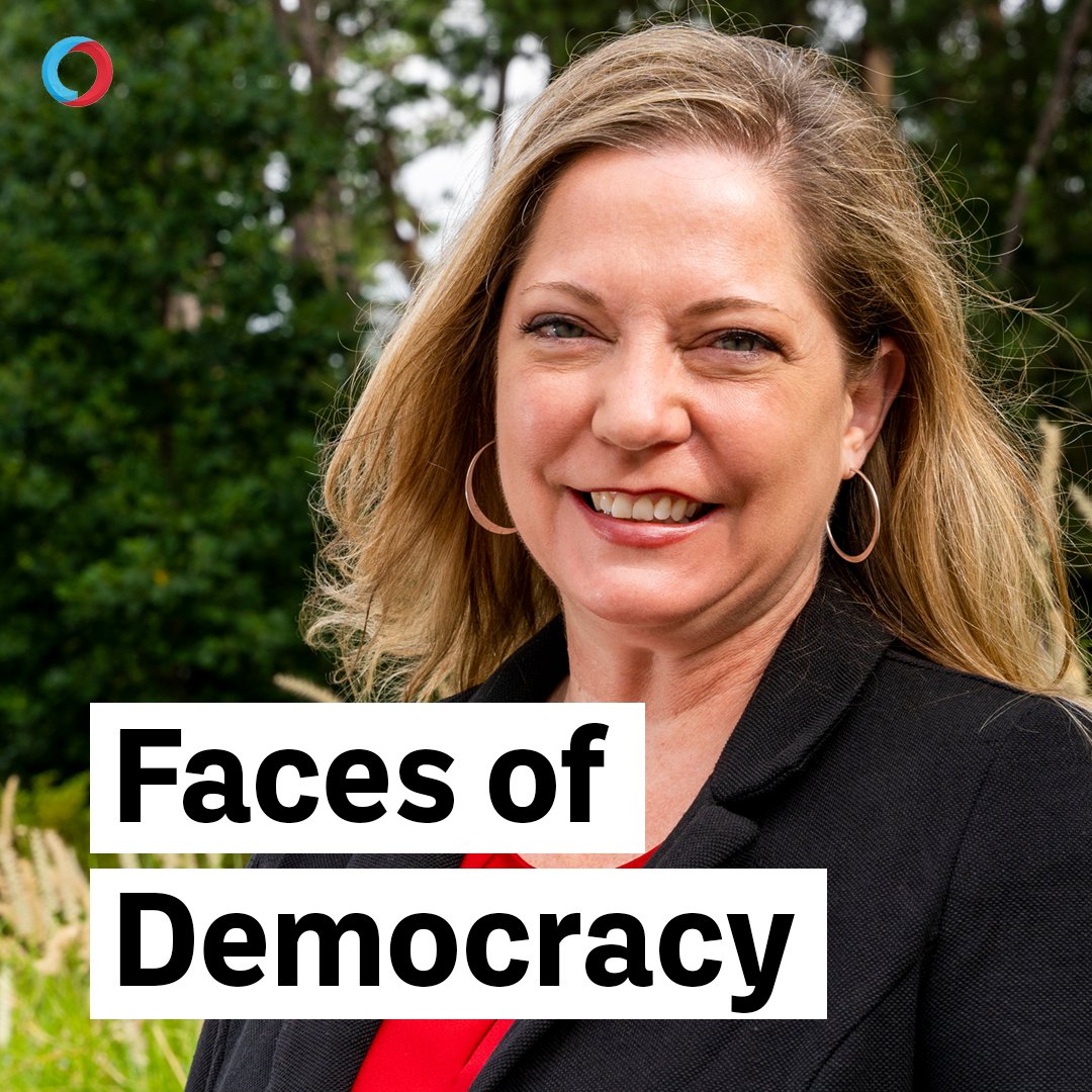 IssueOneReform's tweet image. This is Karen. She's an avid traveler who visits state capitals. She's also an election official who's working to safeguard our democracy. Now, it’s up to us to support her and election workers across the country.
#FacesOfDemocracy