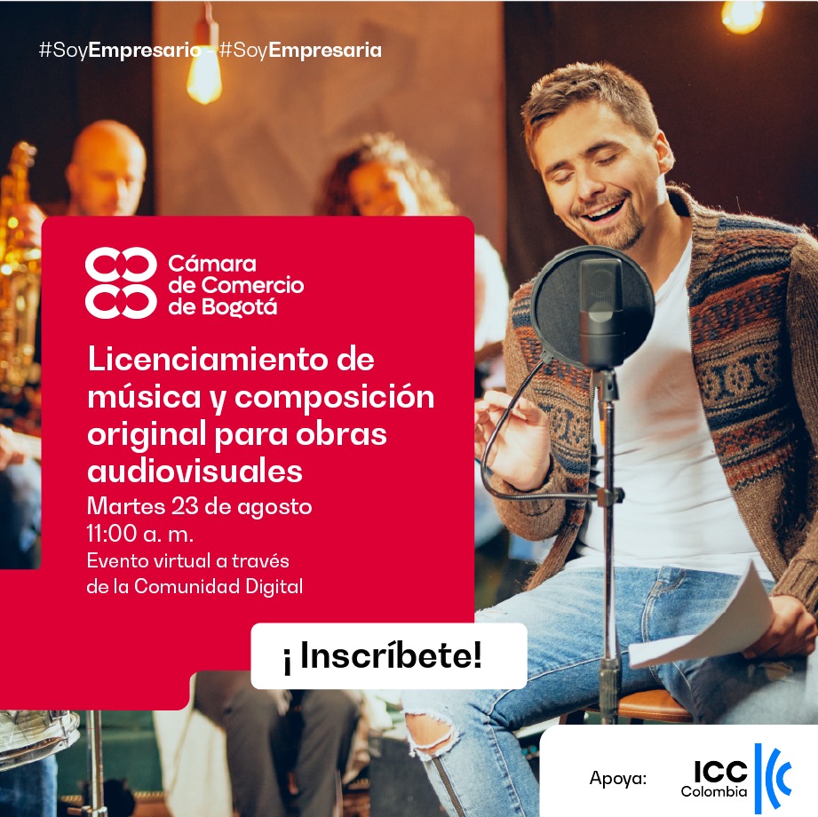 camaracomerbog's tweet photo. ¡No te pierdas esta charla donde conocerás aspectos legales para licenciamiento y música original para contenidos audiovisuales con @PatriciaRenjifo! #ClusterMusica
📅23 de agosto
⏰11:00 a. m.
Conéctate aquí 👉 https://t.co/ndldbGTIHw https://t.co/OteRMbN53j