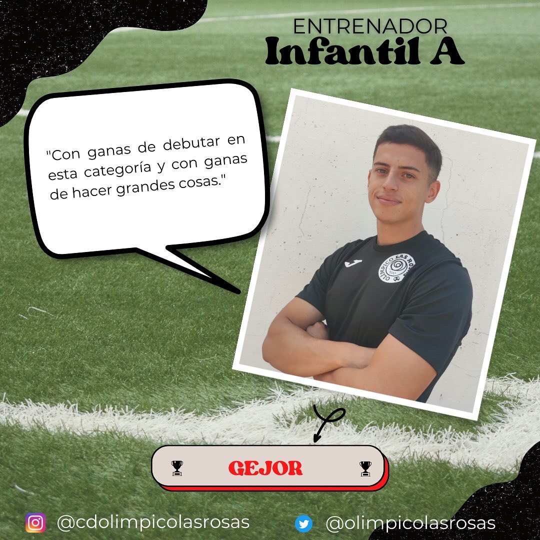 OlimpicoRosas's tweet photo. ⚽️ 🔥 ENTRENADORES INFANTIL A

➡️ Os presentamos a Gejor y Alejandro, entrenadores del Infantil A.

🚨¡Con muchas ganas de volver al campo y disfrutar de este nuevo equipo al que entrenar! 🚀

#vamosolímpico ⚫️🔴 https://t.co/zHx6KwJW0p