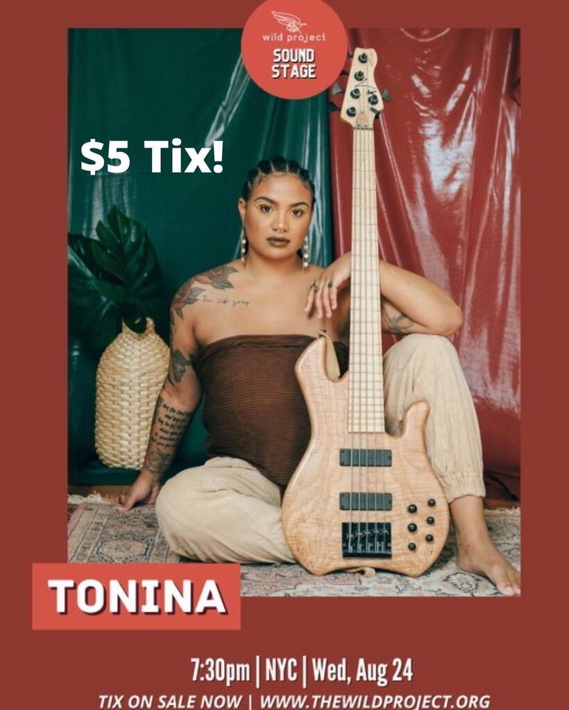 basl_softball's tweet photo. Special $5 tix for BASL members offered by league sponsor @wildprojectnyc !
.
Wed 8/24 Doors at 7:30pm , show is at 8pm at wild project 195 E. 3rd St NY East Village 
.
Tonina is a LA based vocalist, bassist &amp; songwriter from St. Louis, Missouri who perf… https://t.co/VdXPsU1Ksr https://t.co/FihB9dUJXp