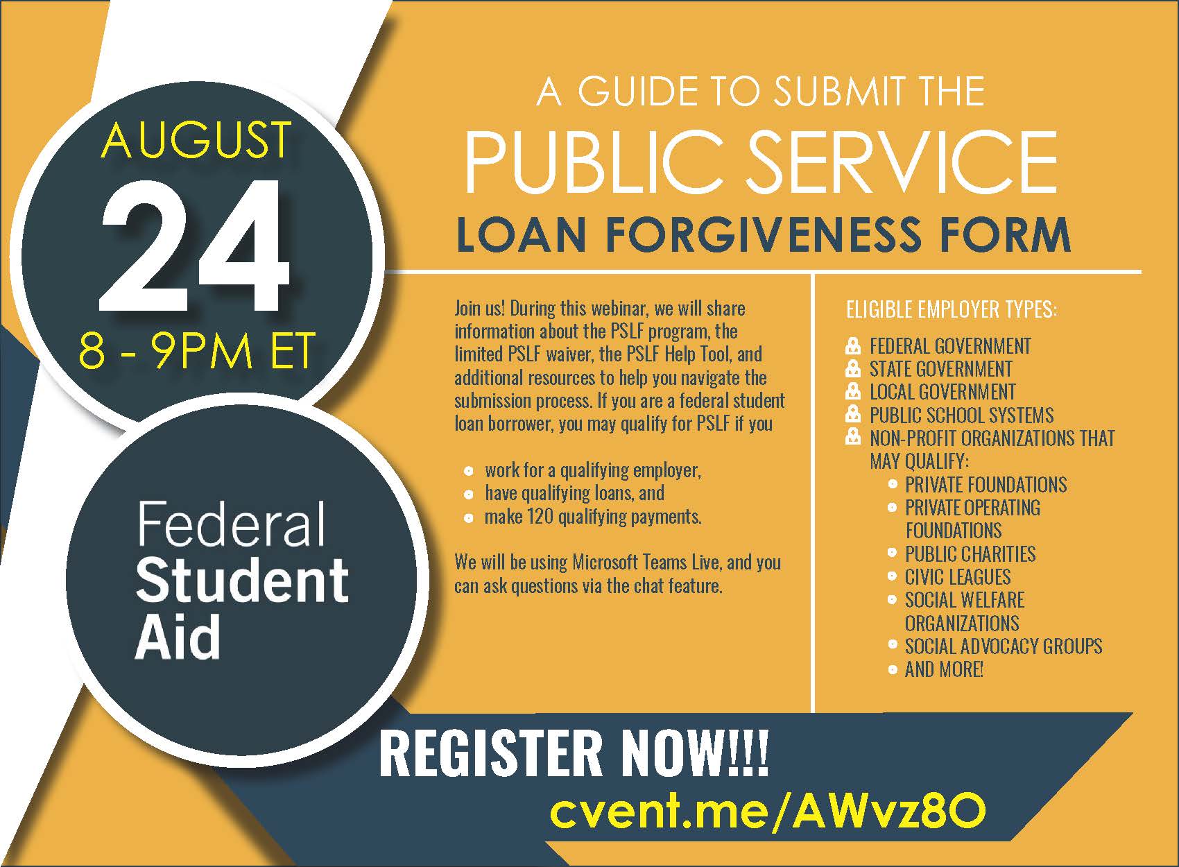 Richard Cordray Do You Know Federal Student Loan Borrowers With Questions About Submitting Their Pslf Form Please Let Them Know About This Upcoming Webinar Thousands Of Borrowers Around The Country