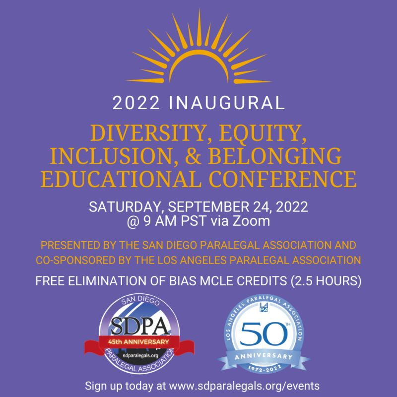 federalbar's tweet photo. Save The Date! 🌟

Members of the Federal Bar Association are invited to attend the 2022 Inaugural DEI&amp;B Conference. The FREE virtual event held at 9:00 am on Saturday, September 24, 2022 offers an opportunity to earn 2.5 hours of MCLEs for lawyers and paralegals alike. https://t.co/8ezUBza2X3