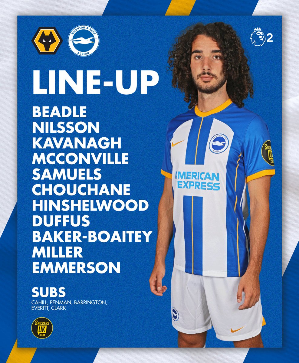 OfficialBHAFC's tweet photo. #PL2 action coming up. 👊 Here's our team to take on Wolves tonight! 📝

📲 https://t.co/S3j1TIedJv // #BHAFC 🔵⚪️ https://t.co/n33UprX68g
