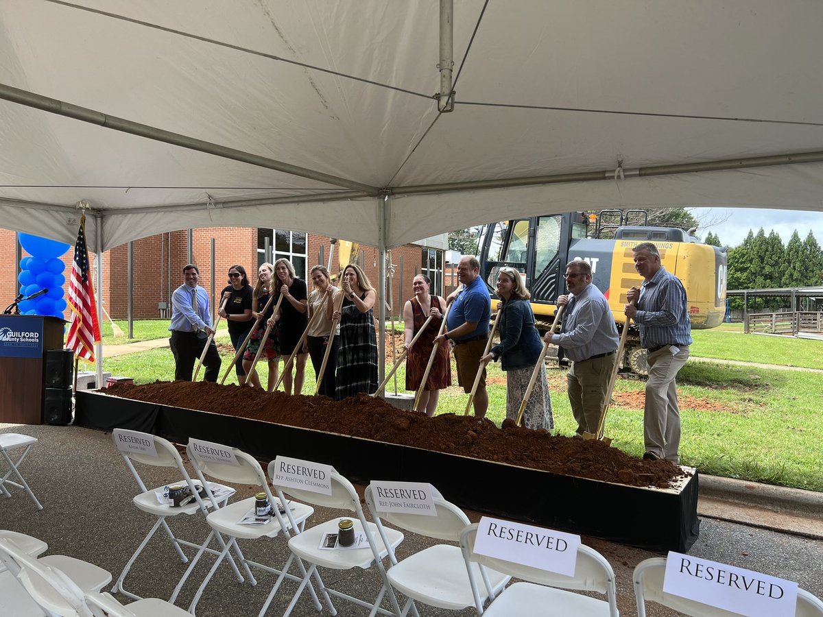 thigpem's tweet photo. Claxton Elementary is the second groundbreaking ceremony for today! #GCSPride @GCSchoolsNC @WOakleyGCS https://t.co/94ikKfMsK9