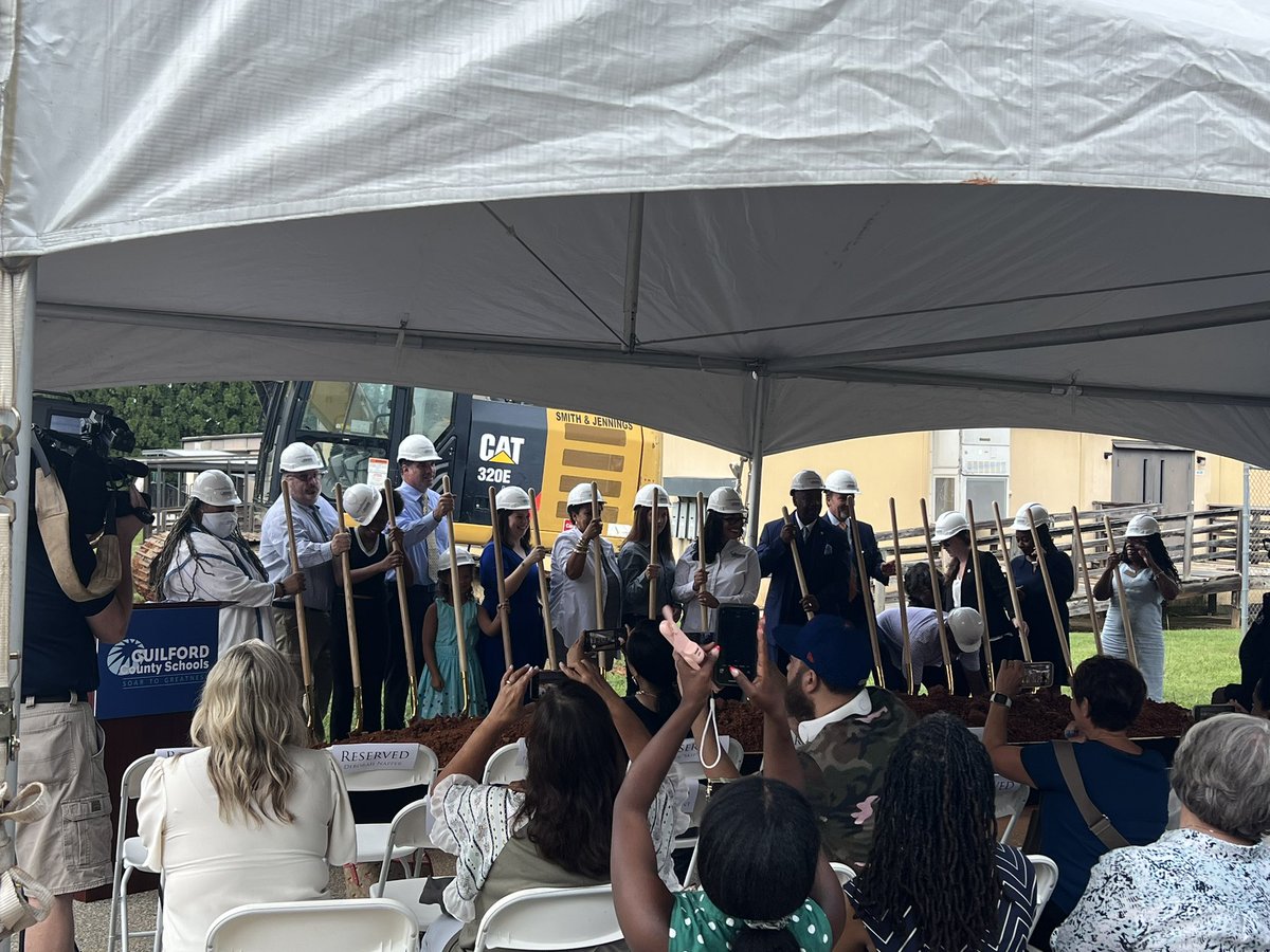 thigpem's tweet photo. Claxton Elementary is the second groundbreaking ceremony for today! #GCSPride @GCSchoolsNC @WOakleyGCS https://t.co/94ikKfMsK9