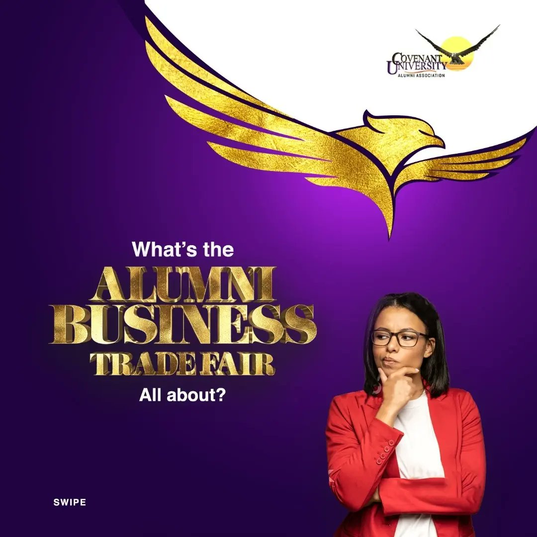 CovenantUAlumni's tweet photo. The Alumni Business Trade Fair is coming. It’s specially made for us and by us 😃👏
The theme is Made In Hebron. 💪🏿
Watch out for more info.
#CUat20
#CUALA
#CUALACelebratesCUat20
#CUbusinesstradefair
#tradefair
#madeinhebron https://t.co/oIJR49oHul