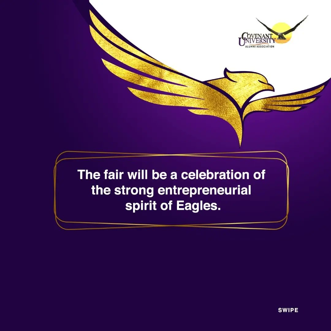 CovenantUAlumni's tweet photo. The Alumni Business Trade Fair is coming. It’s specially made for us and by us 😃👏
The theme is Made In Hebron. 💪🏿
Watch out for more info.
#CUat20
#CUALA
#CUALACelebratesCUat20
#CUbusinesstradefair
#tradefair
#madeinhebron https://t.co/oIJR49oHul