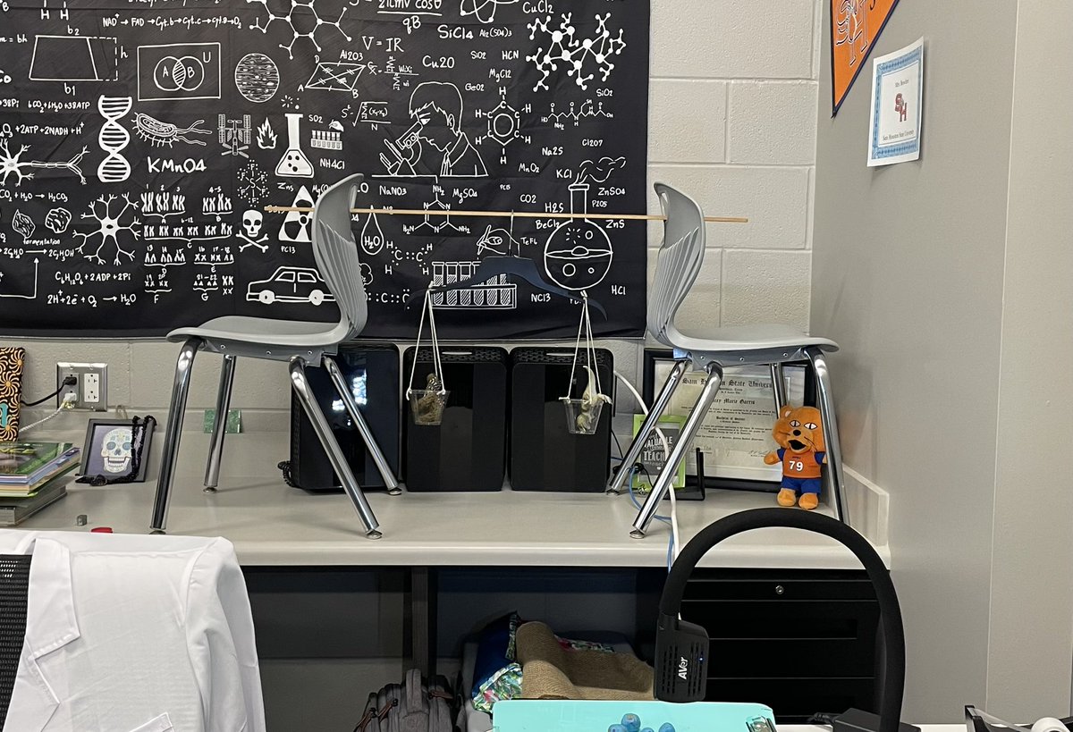StaceyBowden7's tweet photo. Virtual Science Lab: Measuring Mass - sometimes you have to get a little creative in Science. @VirtualCISD https://t.co/Pvc3VIYj6p
