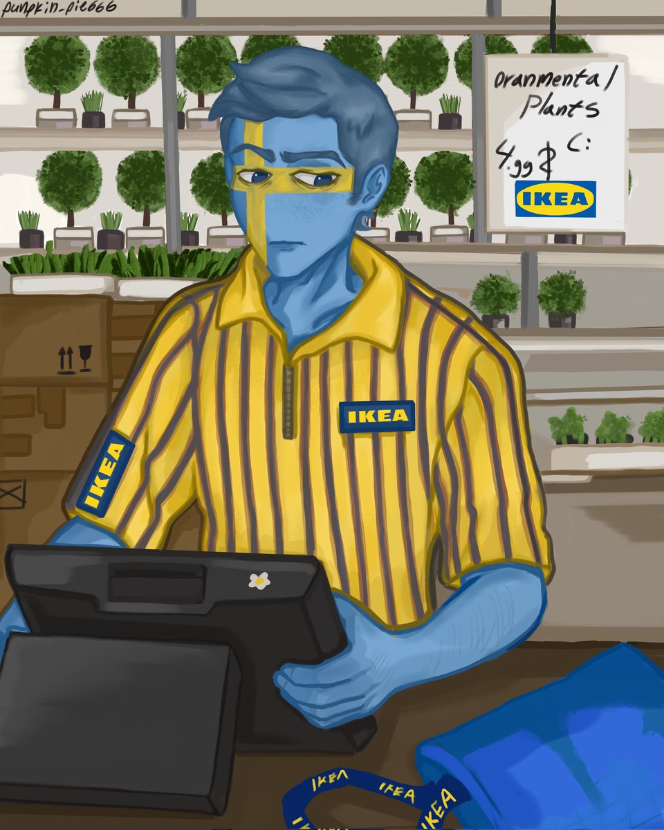Pumpkin_pie6660's tweet photo. Я в будущем🙋‍♂️
#countryhumans #countryhumanfanart #fanart #countryhumanssweden #ikea #ikeastyle https://t.co/3f33vKufGX