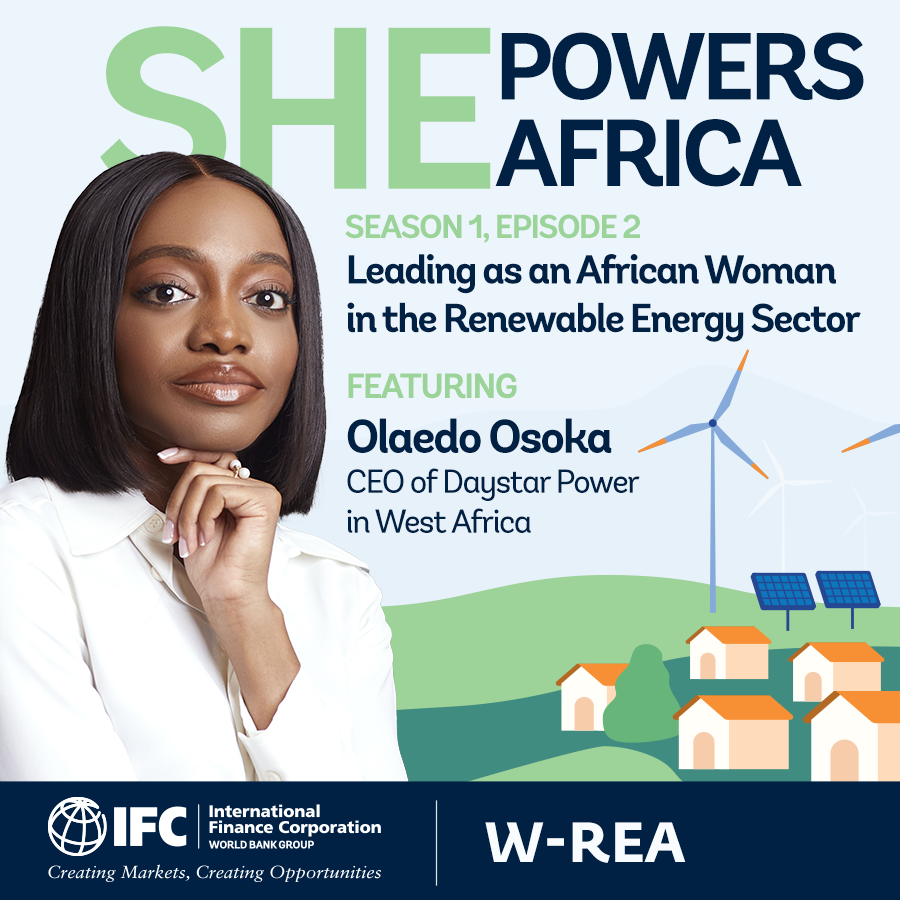 ⚡️✅Are you interested in renewable energy?
👩🏾✅Do you like to hear stories from women leading Africa’s development?
Tune in for the 2nd episode of #ShePowersAfrica🎙️ as <a href="/TerryanneChebet/">Terryanne Chebet</a> speaks w/ <a href="/Daystar_Power/">Daystar Power</a>’s <a href="/olaedo_osoka/">Olaedo Osoka</a>: bit.ly/3pDuJW0