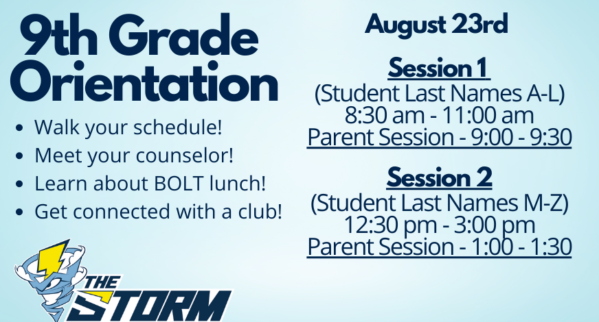 WillowSpringHS's tweet photo. We look forward to welcoming our rising 9th graders tomorrow! Session 1 begins at 8:30 and Session 2 begins at 12:30! Remember our Surge Life spirit shirts will be on sale for $15! https://t.co/cRtfkaajXu