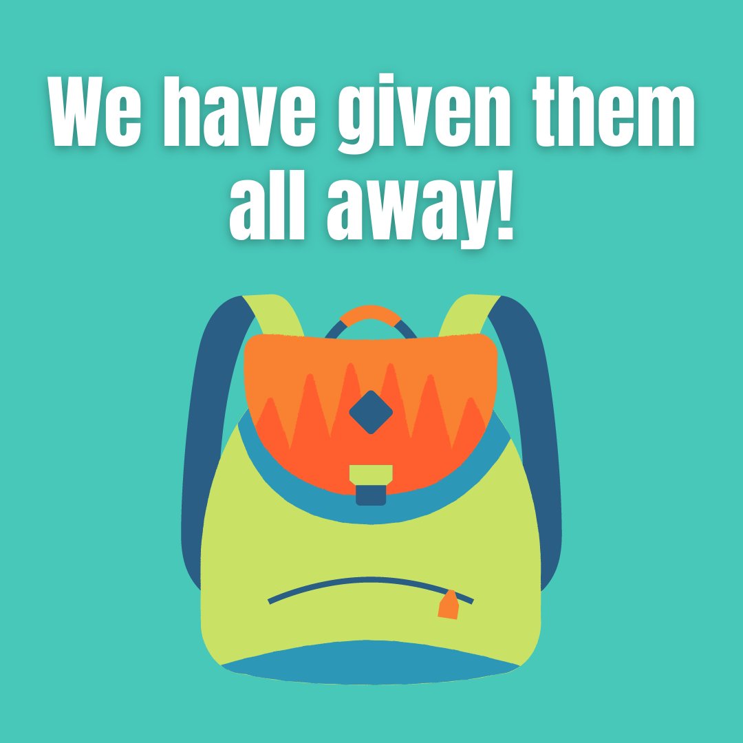 cuofrichmond's tweet photo. We have given away all of our backpacks! Thank you to our members and everyone in the community who came to pick one up.
.
#creditunion #rva #richmond #cudifference https://t.co/svqa7tCSbk