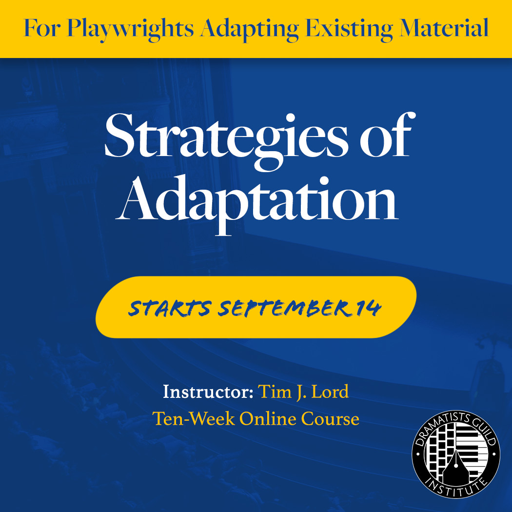 For Writers Adapting Material: How do you use canonical texts to reimagine stories in ways that shed new light on the source material and the times that we’re living through? Join @TimJLord for Strategies of Adaptation this fall at the DGI to find out! dginstitute.org/fall-2022