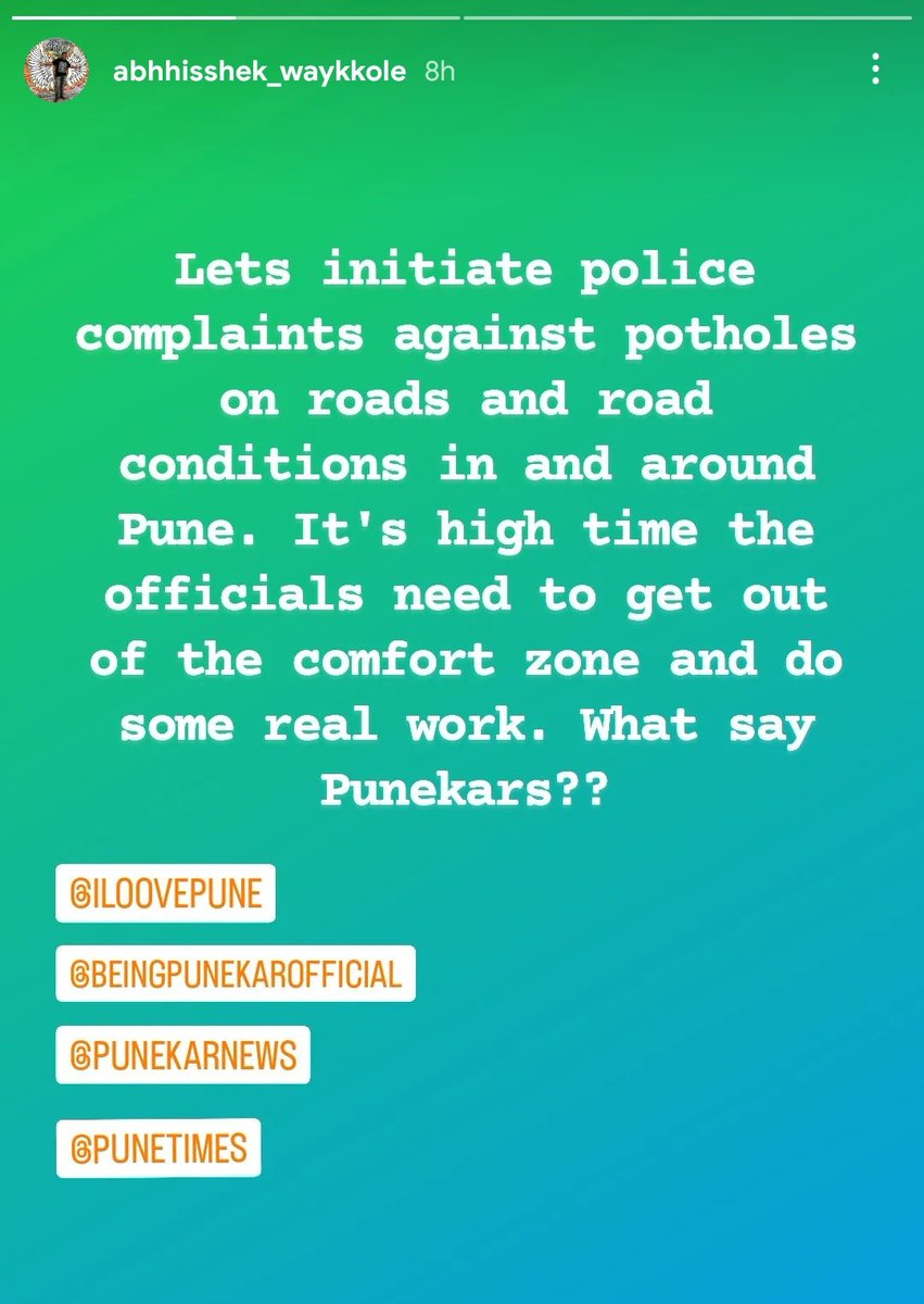 Need someone to do this in #Hyderabad as well. Way too many #badroads and #potholes. 

@GHMCOnline @GadwalvijayaTRS @CEC_EVDM @Director_EVDM @ZC_Khairatabad @MinisterKTR @KTRTRS @HiHyderabad @LiveHyderabad @DonitaJose @CoreenaSuares2