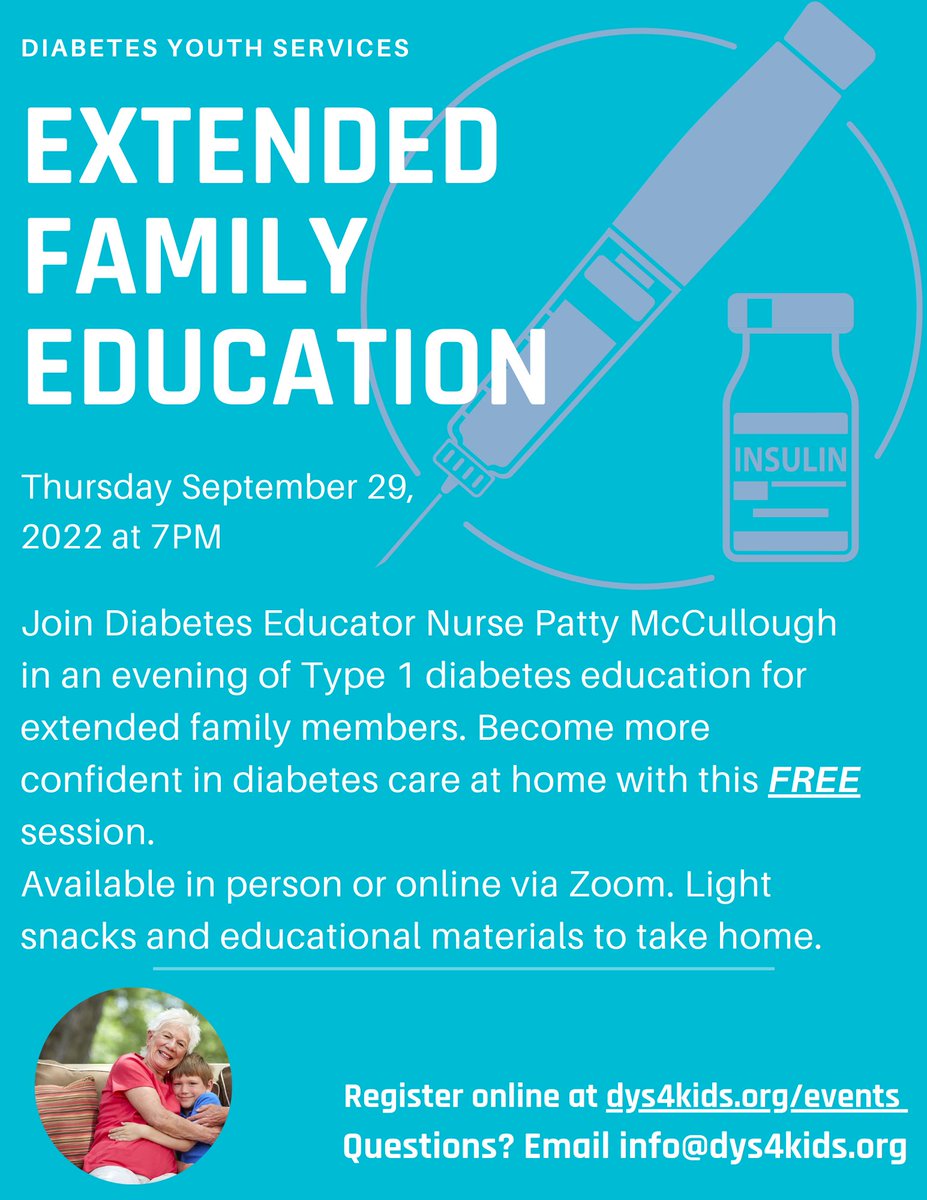 Sign up now to be more confident in your at home diabetes care! #dys #t1d