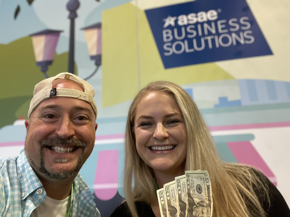 CoreAuthentic's tweet image. We have our second winner of the day - Kristen!  Congrats! $100!!! Next drawing for a chance to play Business Solutions Corn Hole and win up to $300 cash happens at 1:30pm in booth 1009. You must be present to play. #asae22