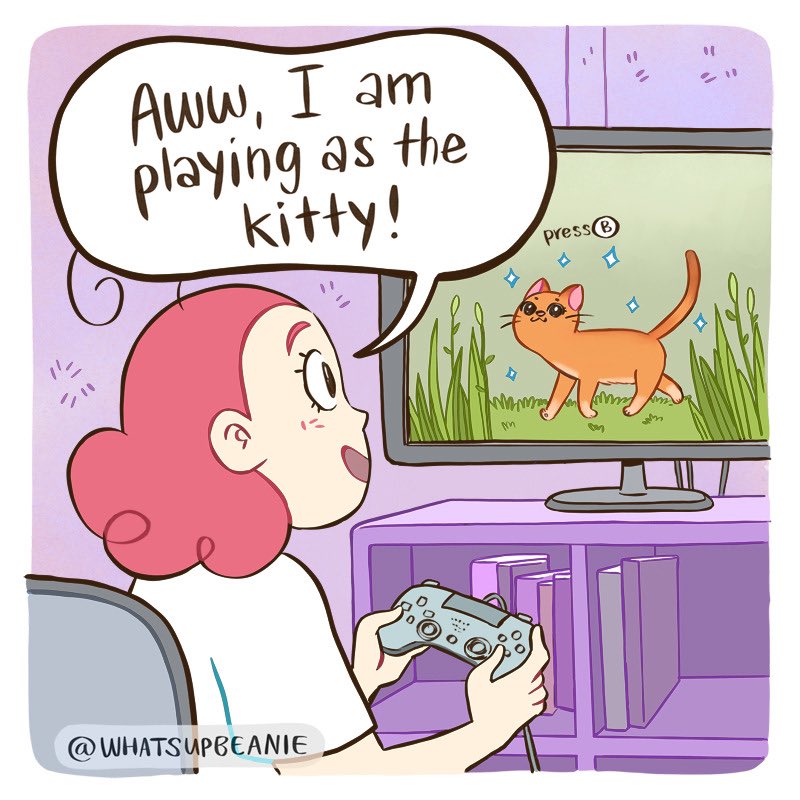 Played the cat game 🐈 