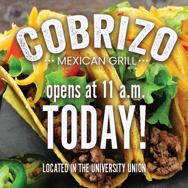 Yippee! Cobrizo opens today!! See you over there! #cobrizo #yum #naucampusdining #itsopen