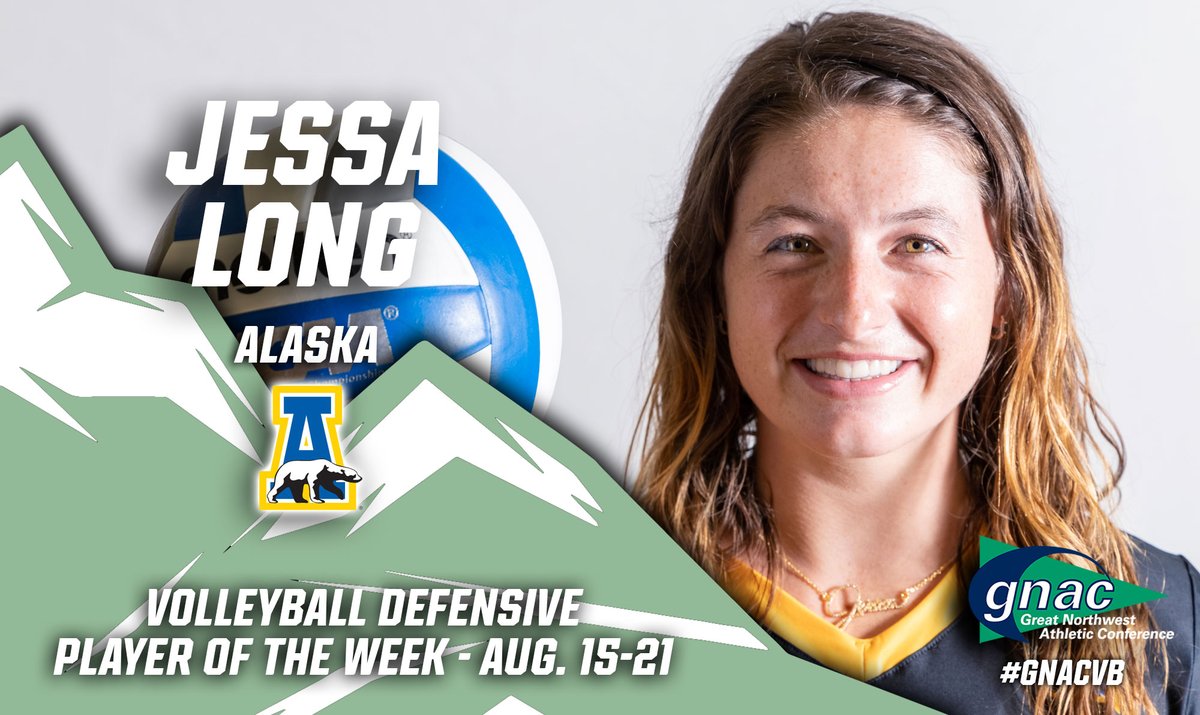 GNACsports's tweet photo. Congrats to Jessa Long of @AlaskaNanooks, the #GNACVB Defensive Player of the Week!
https://t.co/zB7NO6qLyr https://t.co/lfsy7f5QAF