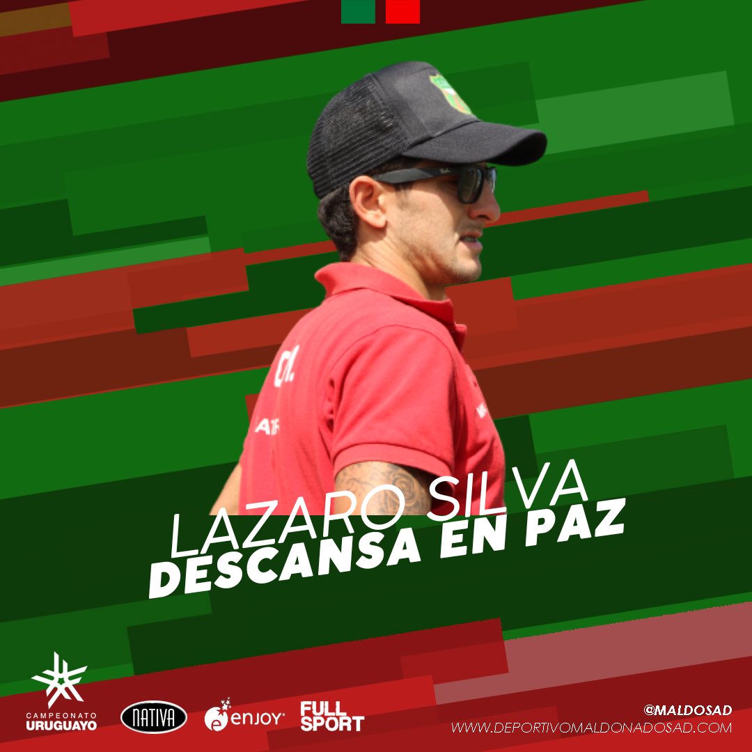 Deportivo Maldonado SAD lamenta profundamente el fallecimiento de Lazaro Silva, ex preparador físico de nuestras formativas. El velatorio será en la ciudad de Melo en la empresa Cerro Largo, el sepelio será mañana a las 10:00hs.

#QEPD #Lazaro