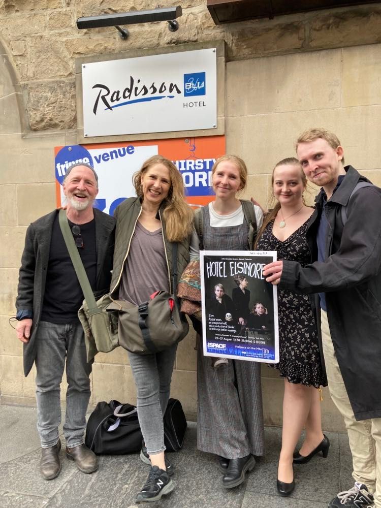 PlantUnltd's tweet photo. DAY ONE DONE!! 
Hotel Elsinore has officially debuted at @theSpaceUK on the Mile. We had a fantastic first show and cannot wait to keep going! 
Tickets are here: https://t.co/RhJKXRsz0q
We'd love to see you there!
#edfringe #EdFringe2022 #theatre #hotelelsinore #plantuntld https://t.co/2WaU1AKg42