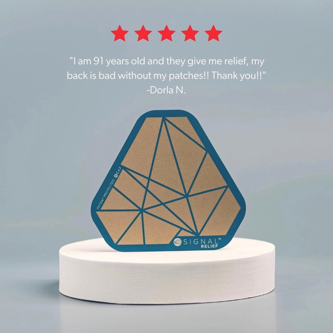 91 years old and finding #relief from back aches? We’re here for it. ❤️