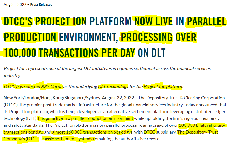 DigPerspectives's tweet image. 1/Fun Facts:#DTCC Parallel Prod. Live w/#R3 Corda platform.
#Corda Settler can settle with digital assets like #XRP #XDC. 
CFPB cites #SWIFT #GPI and #Ripple #XRP as X-border solutions.
Both #Fed BoGov/(MichaelSBarr) &amp;amp; CFPB are FSOC members &amp;amp; #DTCC/#SystemicallyImportant #RETWEET