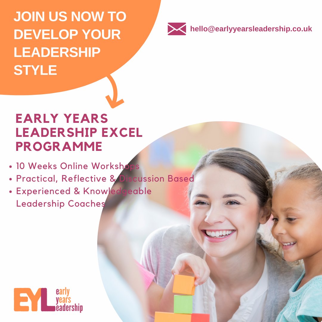 Want to be a confident leader?
Want to develop your unique leadership style?
Want to expand your skills to manage your team outstandingly?
Email us at hello@earlyyearsleadership.co.uk , or DM us for more information! 

#earlyyearsleadership #earlyyearsleader #eyfs #cpd