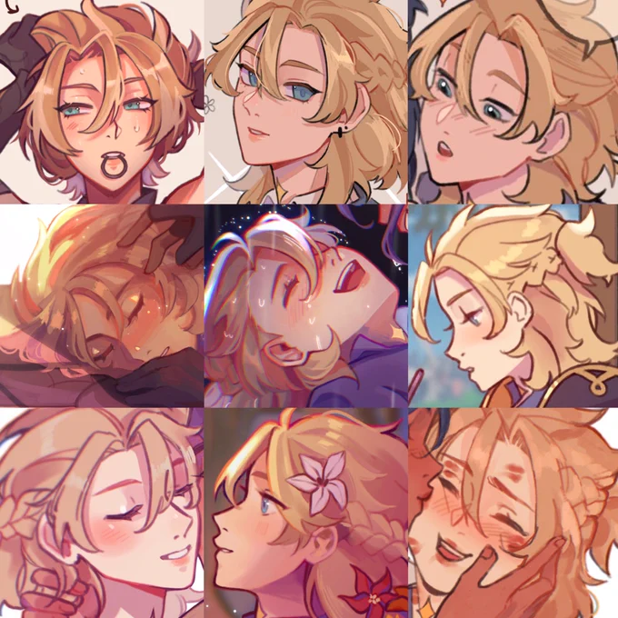 #faceyourart again but it's only kaeya and albedo 
