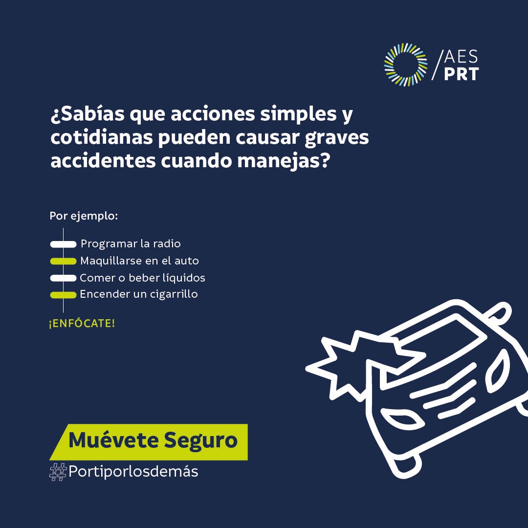 aes_prt's tweet photo. ¿Sabías que solo bastan 3 segundos para que tengas un accidente grave o produzcas uno?⚠️

¿Qué acciones tienes que dejar de hacer mientras conduces? 🚘💯

#revisiontecnica #movilidadsegura #conduccionsegura https://t.co/UmDm8PiOMr