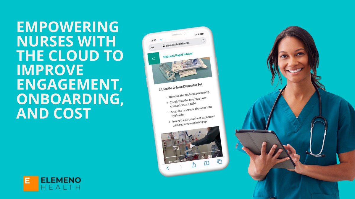 Elemeno Health transforms your unit information for you-quickly and easily- delivering microlearning that meets your team's needs.

#Nurses #NurseTech