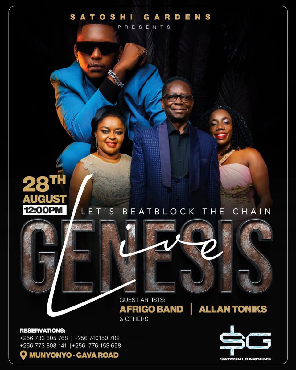 BusingyeJose's tweet photo. Enjoy live performances from @AllanToniks and @TheAfrigo this Sunday at the launch of the first block chain hub in East Africa, @satoshi_gardens in partnership with @Airtel_Ug @PundiXLabs @CeloOrg @Bit2Big 

Come one Come all! 

#NFT 
#Africa4thIndustrialTransformation
#bit2Big https://t.co/Kl507PF90b