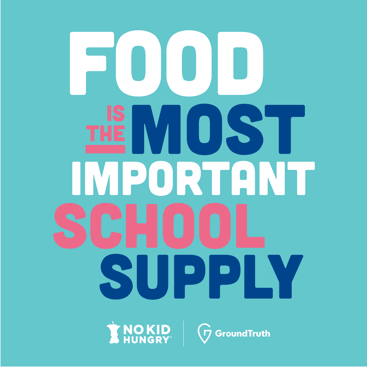 GroundTruthCo's tweet photo. Kids are heading back to school, and for many, a healthy meal will do more to help them succeed than a new notebook and pencils. That's why we're proud to partner with @NoKidHungry to make sure every kid gets the food they need. 

Join us: https://t.co/dxkGGddqWA 

#NoKidHungry https://t.co/kOeifLfGrV