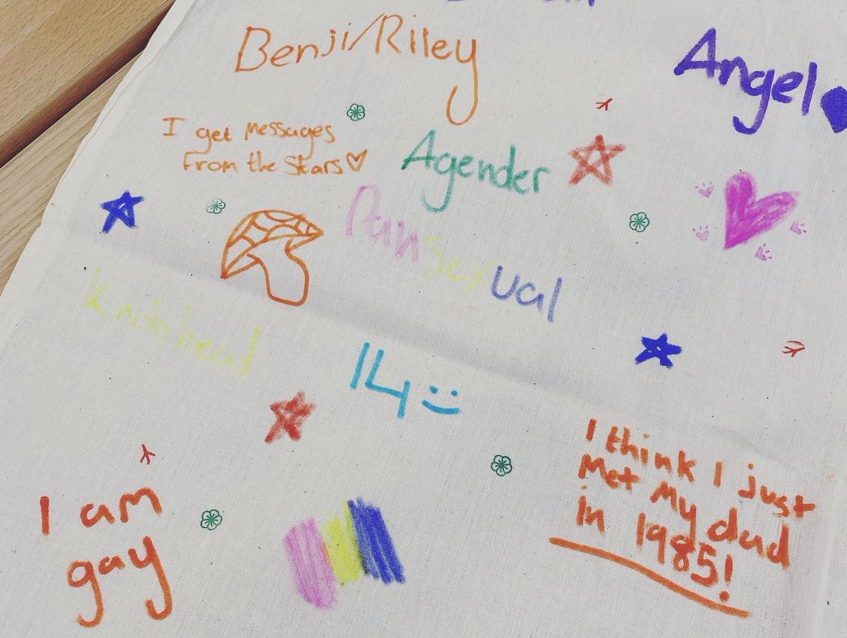 BridgendYouthC's tweet photo. πSome pre Pride Prep this evening in YPOP - designing our own Pride T-shirts and Bags ππ #ypop #lgbtqia #youthclub #session #pride #prideprep #tshirtdesign #arts #activities #safespace https://t.co/6IDnID46B9