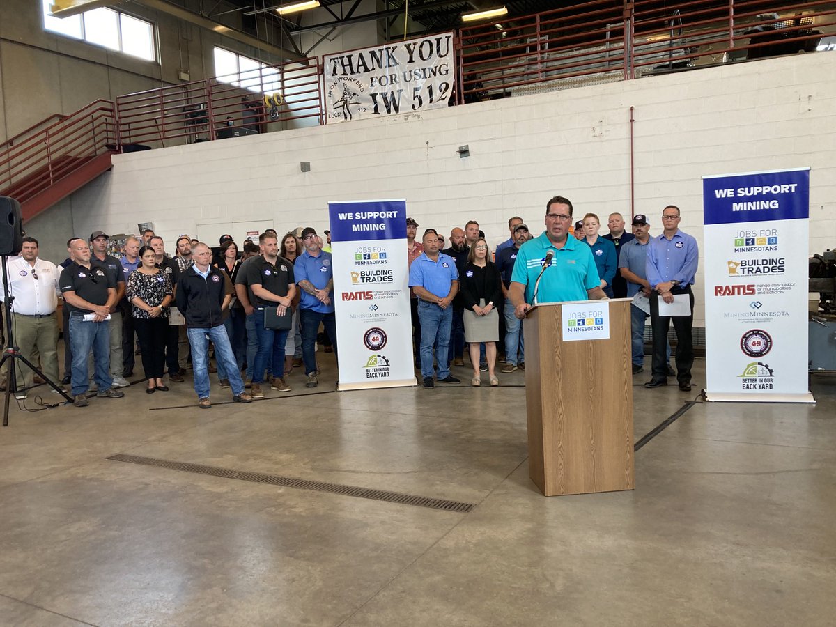 ReneePassal's tweet photo. ⁦@TwinMetalsMN⁩ announced they have filed a federal lawsuit to reclaim their mineral leases and reverse actions against the underground copper nickel project. Dean DeBeltz referenced Sen. Dave Tomassoni and Joni Dahl, both who were supporters who died recently. #mining https://t.co/vbKTCxytgx
