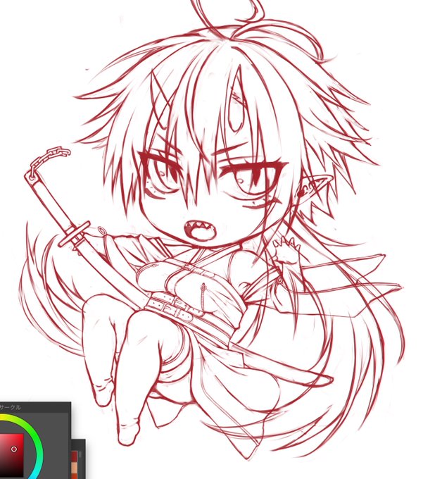 SDムズいのだ #熟れたゴリ落描き 