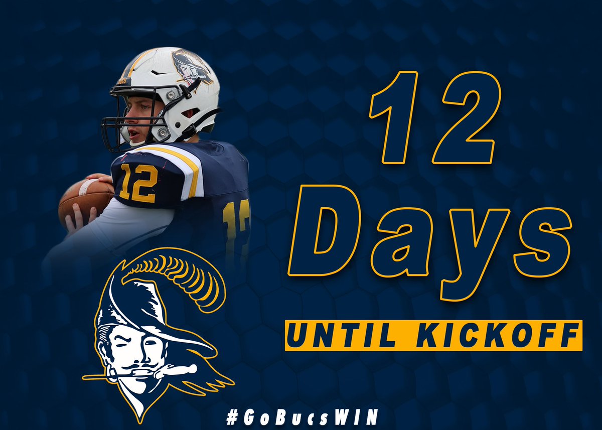 BeloitBucsFB's tweet photo. 12 Days Left Until Kickoff! #GoBucsWIN https://t.co/ttMtmBDrez