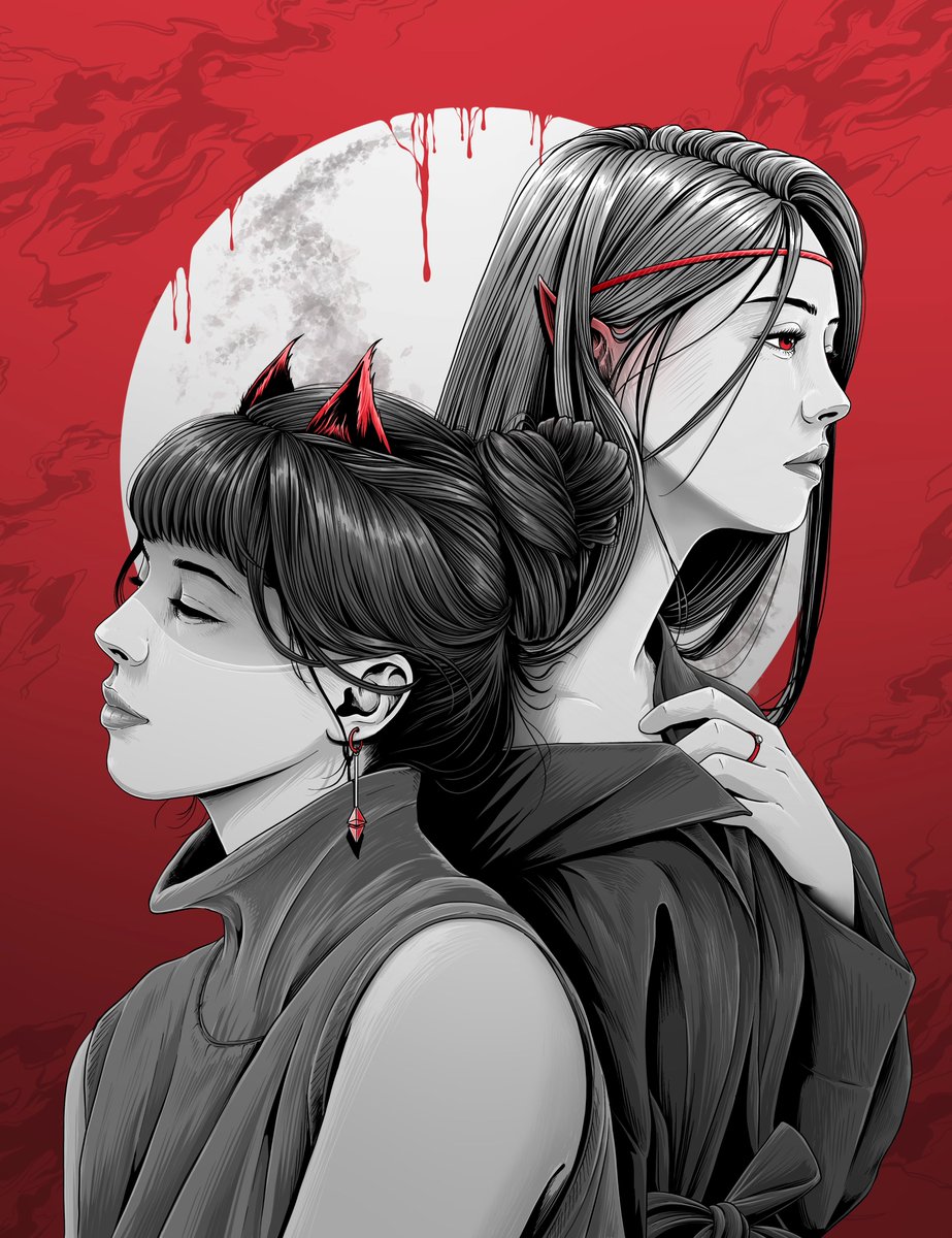 AjayAhdiyat's tweet photo. I just listed a new piece on #PutiHitaMera. It's called "Moonblood Bonding" ⚪️⚫️🔴

Hope you love it 😁✌️
🔗 https://t.co/o15XEWnu2g https://t.co/jYpO33atYa