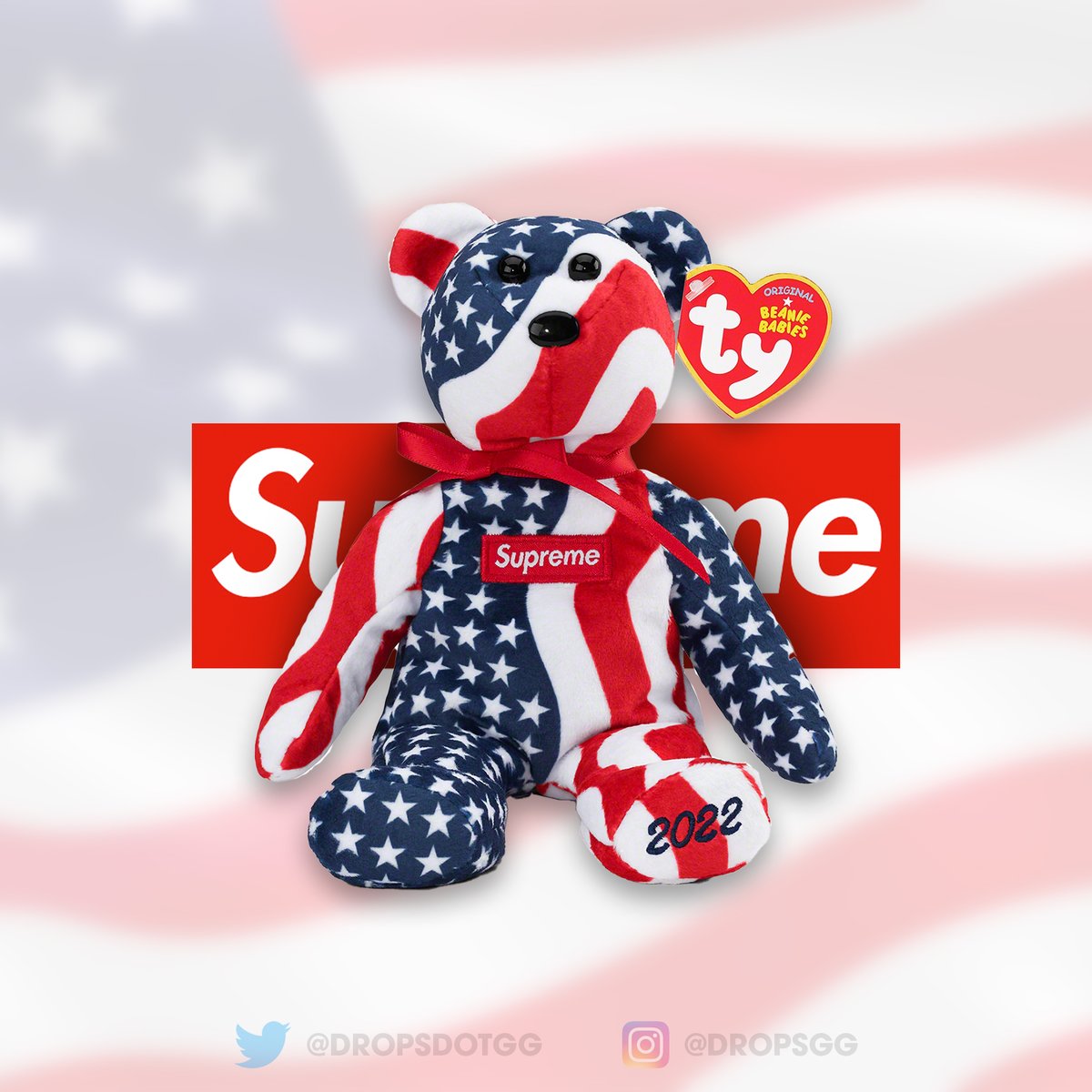Supreme x TY Beanie Baby is reportedly releasing this week as a