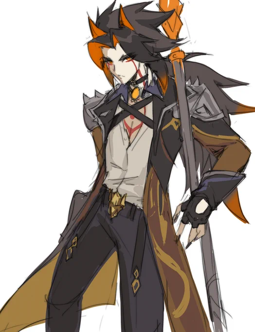 Itto x Zhongli hybrid design! #GenshinImpact 