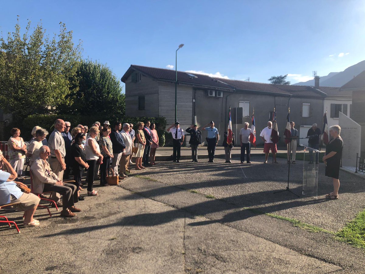 78 ème anniversaire de la #Liberation de #SaintEgreve #22août44 🇫🇷 🕊️ #plusjamais #Ukraine 😢