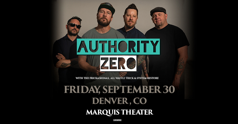SUPPORT ADDED: @AllWaffleTrick will be joining @AuthorityZero when they come to Marquis Theater on 9/30! 🎫 Get your tix today! 👉 livemu.sc/3AH9cC9