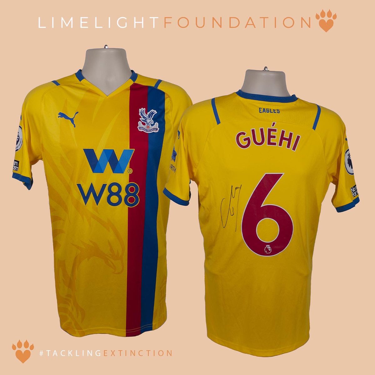 As promised here are the remaining 8 <a href="/CPFC/">Crystal Palace F.C.</a> shirts.  There are only two days left to bid on these signed shirts with all proceeds going towards Wildlife Conservation.  For your chance to win, visit <a href="/TheLimelightFDN/">The Limelight Foundation</a> and place your bid now! 🌍🐾🦅
#tacklingextinction #eagles #cpfc