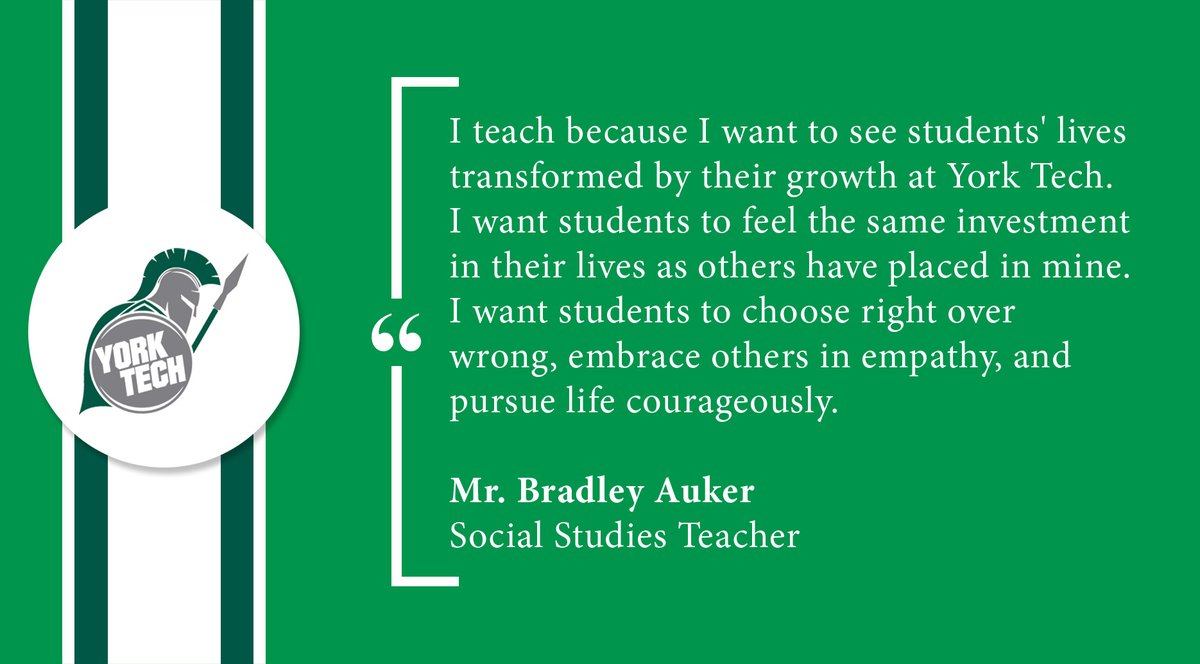 Today is an in-service day, which means our teachers are learning through collaboration. They dedicate countless hours to professional growth for the benefit of our students. So, we asked, "Why?" Here is the answer from one of our social studies teachers. Our staff is the best!